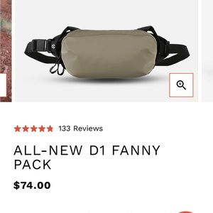 WANDRD D1 fanny pack NWT, waterproof, Yuma tan